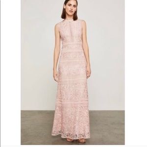 BCBGMAXAZRIA Pink Lace Gown